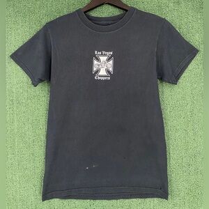 Vintage 2003 Las Vegas Chopper Double Sided Distressed T-Shirt Women’s SZ Small